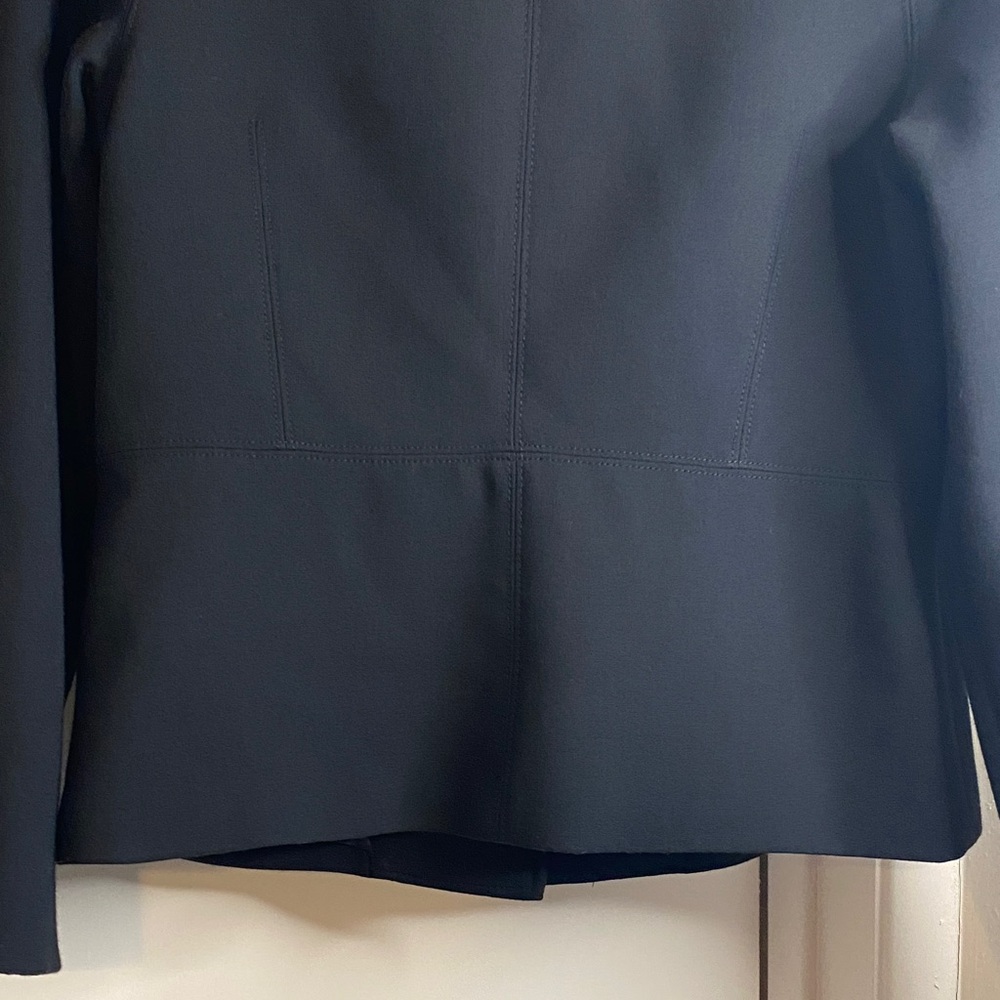 Talbots Black Button-Front Blazer Jacket with Met… - image 3